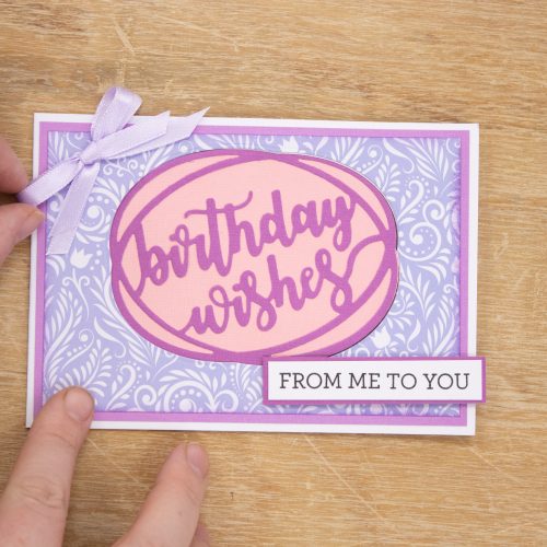 Die cut a beautiful birthday card - a step-by-step guide