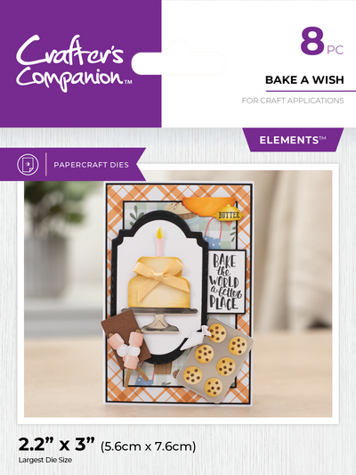 Crafter's Companion Kitchen Collection - Metal Die - Bake a Wish