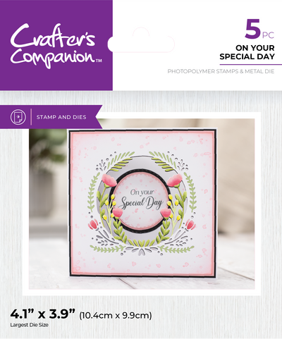Crafter's Companion Stamp and Die Set - On Your Special Day