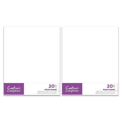 Crafter's Companion 8.75” x 10.75” Mount Board 2 pack Collection