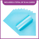 Crafter's Companion Centura Pearl Single Colour A4 10 Sheet Pack - Turquoise