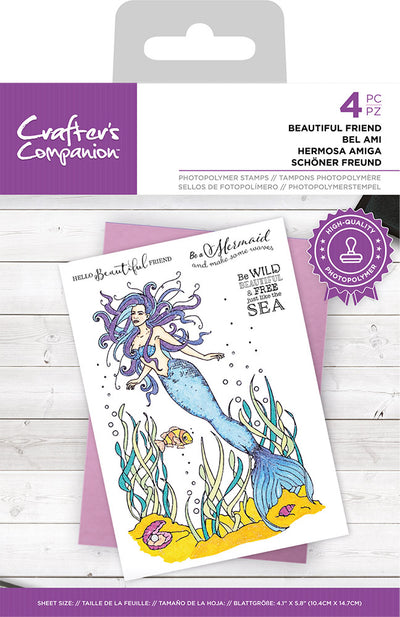 Crafter's Companion Photopolymer Stamp - Beautiful Friend