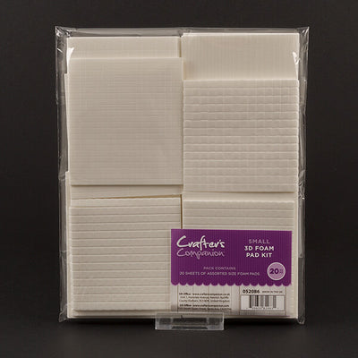 Crafters Companion Small 3D Foam Pad Kit - 20 Sheets