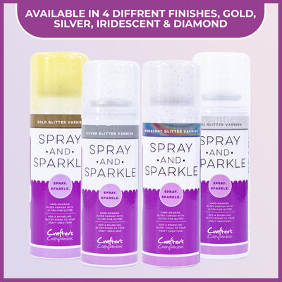 Crafter's Companion Spray and Sparkle Iridescent Glitter Varnish