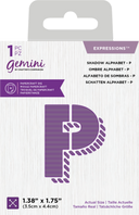 Gemini Expressions Die - Shadow Alphabet P