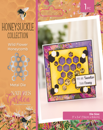 Honeysuckle Collection Metal Die - Wild Flower Honeycomb