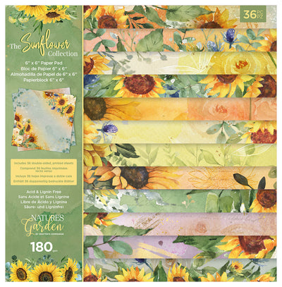 Nature's Garden Sunflower Collection - 6x6 Paper Pad