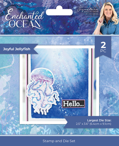 Sara Signature - Enchanted Ocean - Stamp and Die - Joyful Jellyfish