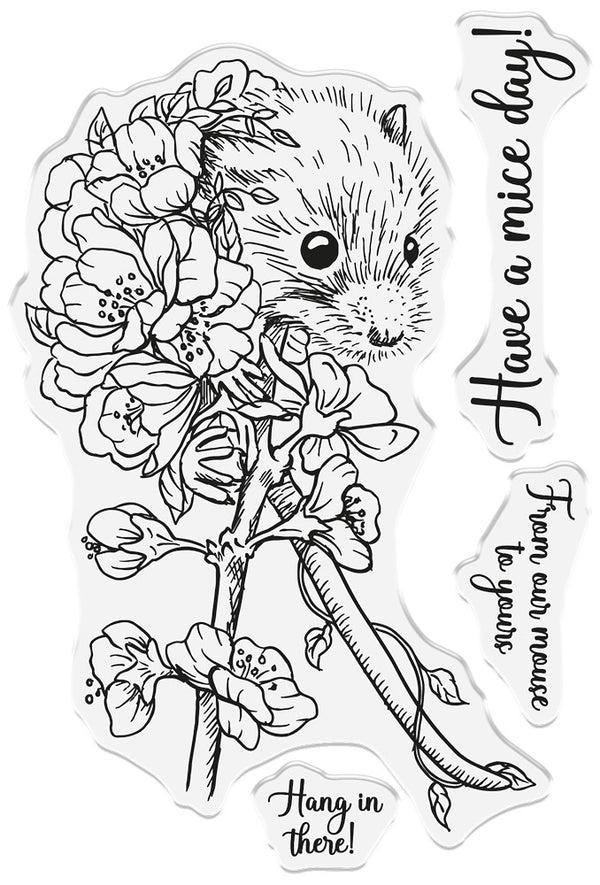 Sheena Douglass Garden Visitors Stamp and Die - Have a Mice Day