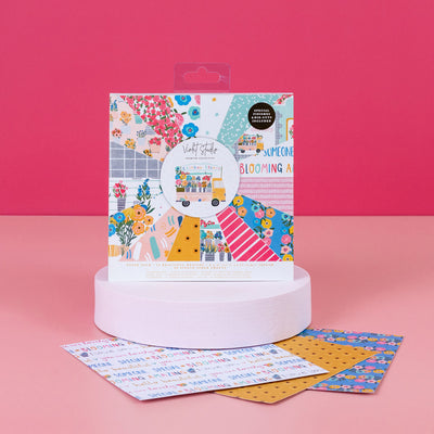 Violet Studios 6x6 Premium Paper Pack - Rainbow Blooms - 48pk