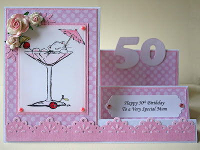 I can't believe my mum's 50!!! (And Stepper Card Tutorial)