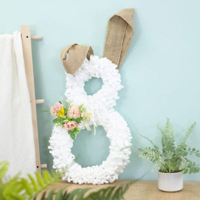 Craft an easy Easter Bunny Wreath with Sara
