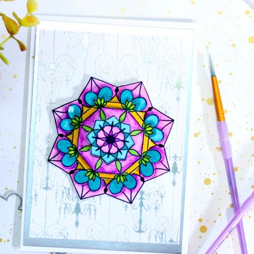 Watch Along Wednesday - superb symmetry with the Mandala Stamp and Dies