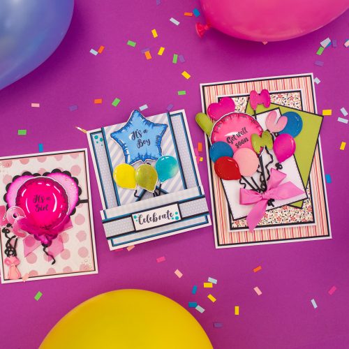 Make every occasion special with the Gemini Balloon Stamp and Dies