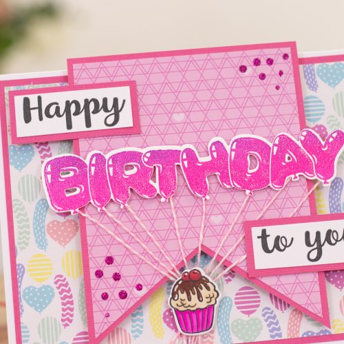 Make your projects pop with the Gemini Balloon Sentiments Stamp and Dies