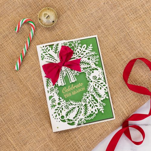 Create stunning die-cut detail with  Christmas Intri'lace Dies