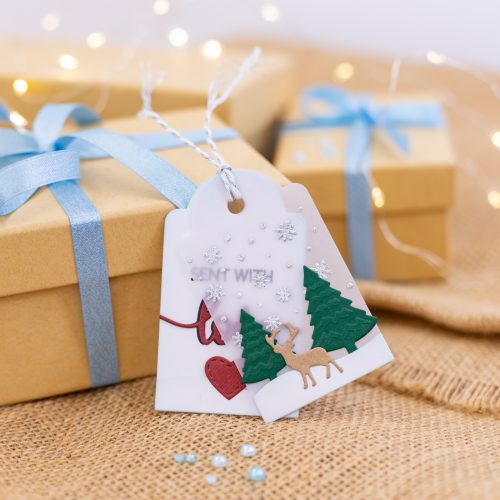 How to craft home-made Festive Tags and Vellum Overlays