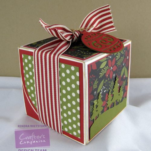 Tutorial: Single Christmas Cupcake box