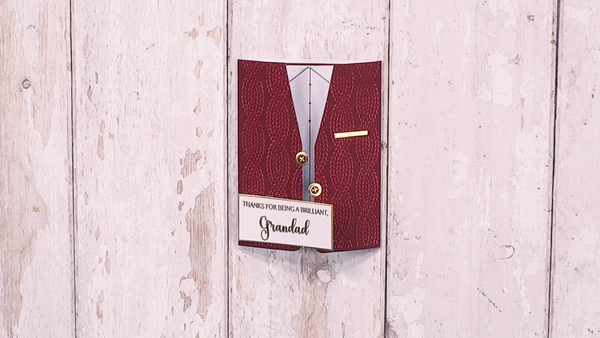 Make a Modern Man sweater card for Father's Day