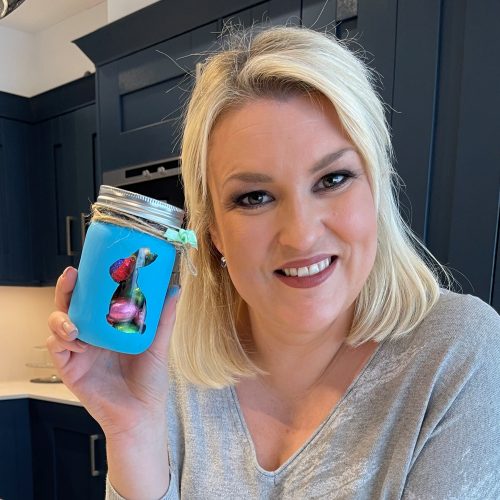 Make an Easter Bunny Mason Jar with Sara