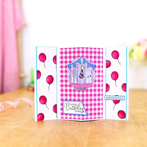 How to use Pop Out Scene sets to create cards that burst with fun!