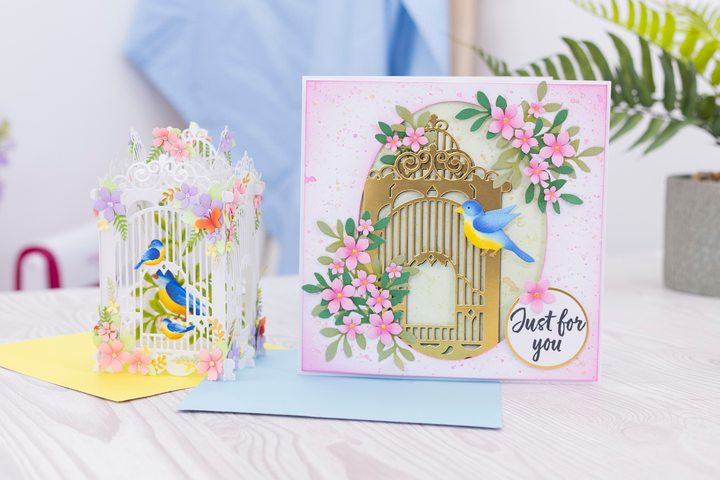 3D Birdcage Pop-Up Card
