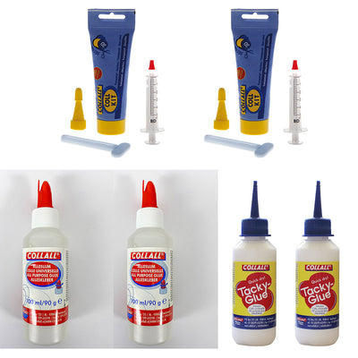 Crafter's Companion Essential 6 Bottle Glue Collection - All Purpose, Tacky & 3D Gel Glue