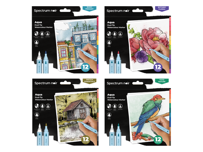 Spectrum Noir Aqua Markers 48pc Collection