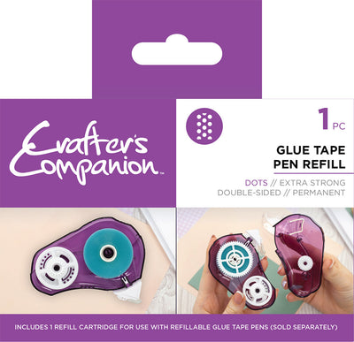 Crafter's Companion Glue Tape Pen Refill - Dots