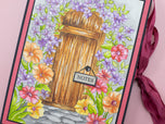 Watercolour Floral Colouring Sheets 5" x 7"