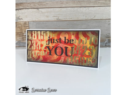 Visible Image Just Be You Stencil