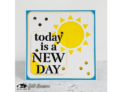 Visible Image New Day Stencil