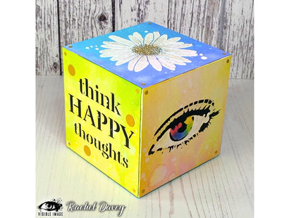 Visible Image Happy Thoughts Stencil