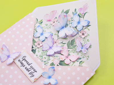 Butterfly Dies, Stamps and Envelope Liners