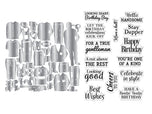 Customisable Male Character Stamp & Metal Die Set