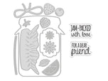 Jam Jar Shaped Stamp & Metal Die Set