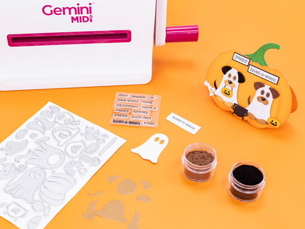 Crafter's Companion Stamp, Die & Flock - Halloween Pets