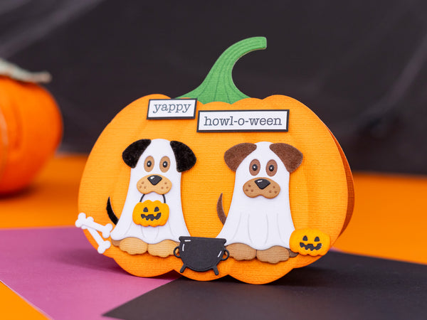 Crafter's Companion Stamp, Die & Flock - Halloween Pets