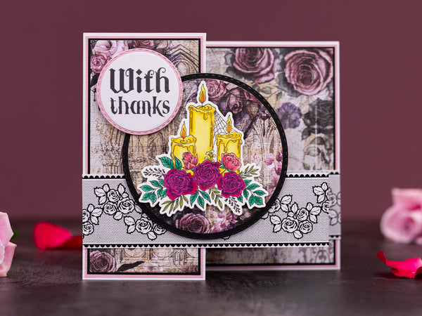 Sara Signature Thorn & Bloom Clear Acrylic Stamp Set - Sending Blooms