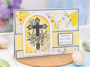 Ornate Floral Cross Stamp & Metal Die Set