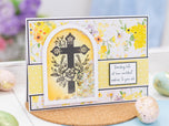 Ornate Floral Cross Stamp & Metal Die Set