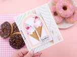 Life is Sweet - Pastel Vintage Ice Cream Paper Pad 12" x 12"