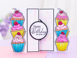Cupcake Stack Stamp & Metal Die