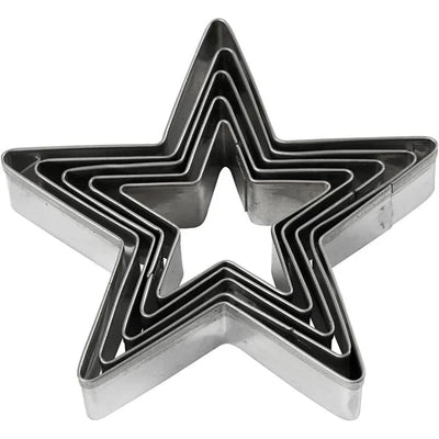 Creativ Cookie cutters, star, size 8 cm, 5 pc/ 1 pack