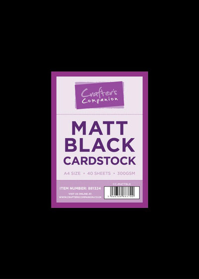 Crafter's Companion Matt Black Card A4