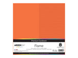 Arden Creative Studio Premium Cardstock Flame Orange 12" x 12" - 20 Pack