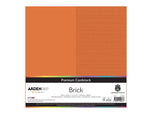 Arden Creative Studio Premium Cardstock Brick Orange 12" x 12" - 20 Pack