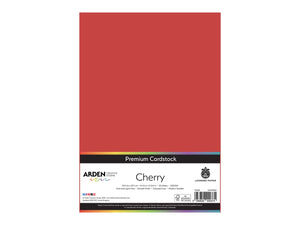 Arden Creative Studio Premium Cardstock Cherry Red A4 - 20 Pack