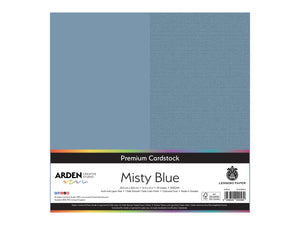 Arden Creative Studio Premium Cardstock Misty Blue 12" x 12" - 20 Pack