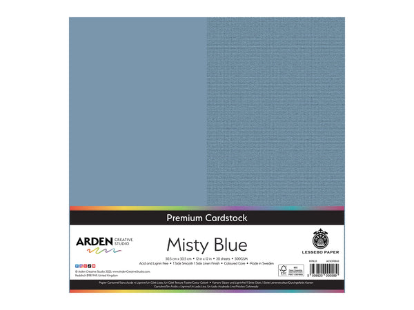 Arden Creative Studio Premium Cardstock Misty Blue 12
